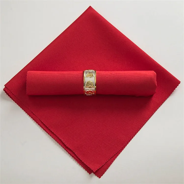 Polyester Fabric Colors Table Cloth Napkin Dinner For Hotel Wedding Restaurant Table Supplies