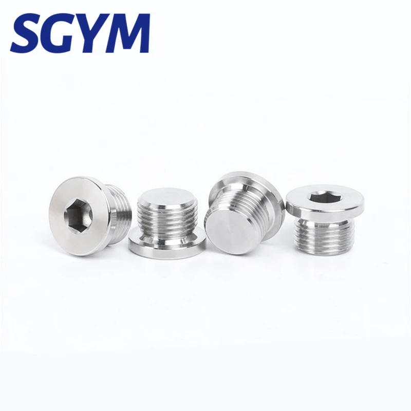 Hot Sale Standard DIN908  G3/8 M12*1.5 A2 A4 Stainless Steel Male Hex Pipe Plug