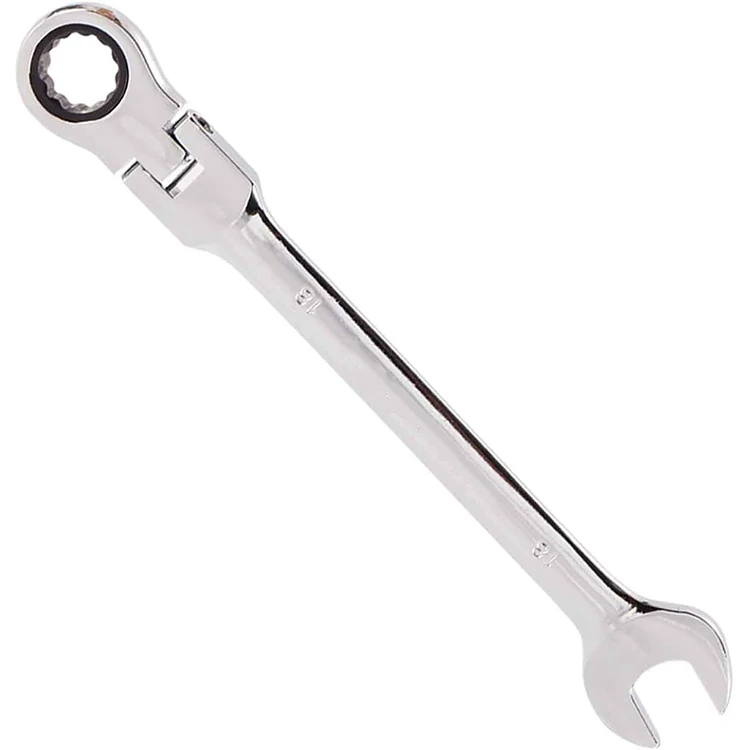 Active Head Ratchet Wrench Mirror Chrome Plated Open plum Quick Complete Set