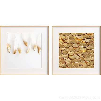 Decorative Black Colored Square Plastic PVC Photo Picture Frame in Custom Sizes