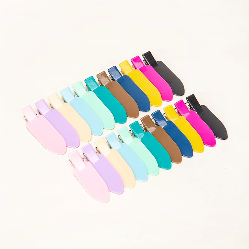 Wholesale salon makeup face wash Hair Clips Pins For Women  women girls colorful matte hair pin metal crease no bend hair clip