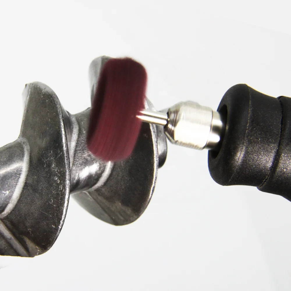 TASP Mini Drill Abrasive Brush Nylon Buffing Polishing Wheel with 3mm Shank for Dremel Rotary Tool Accessories Set