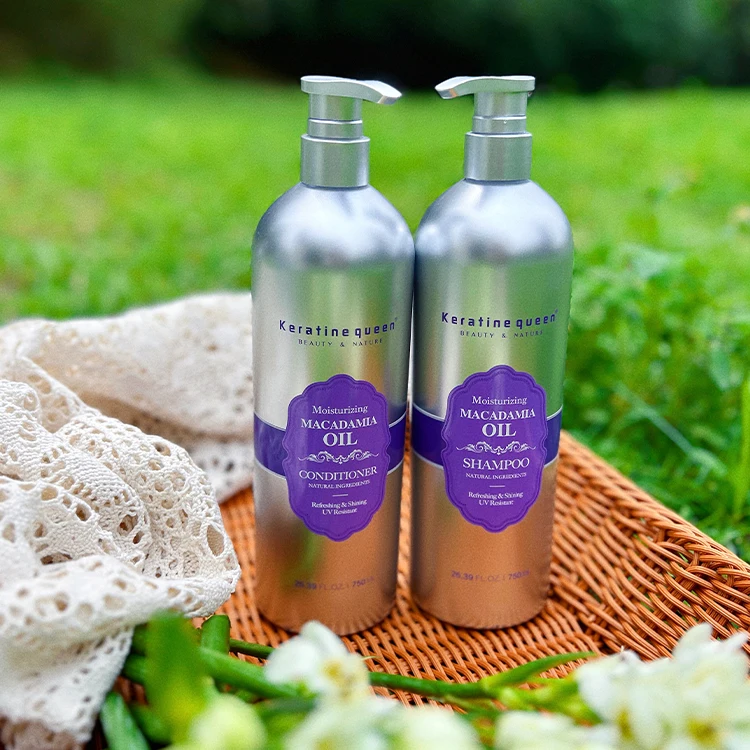 750ml Wholesale Sulfate Free Hotel Hair Care Kit Argan Oil Shampoo & Conditioner Set Nourishes Shiny for Curly Hair Frizz