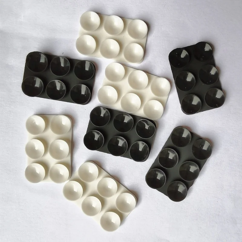 Multipurpose Square Suction Pad Small Suction Pad Silicone Suction Pad with single sided tape