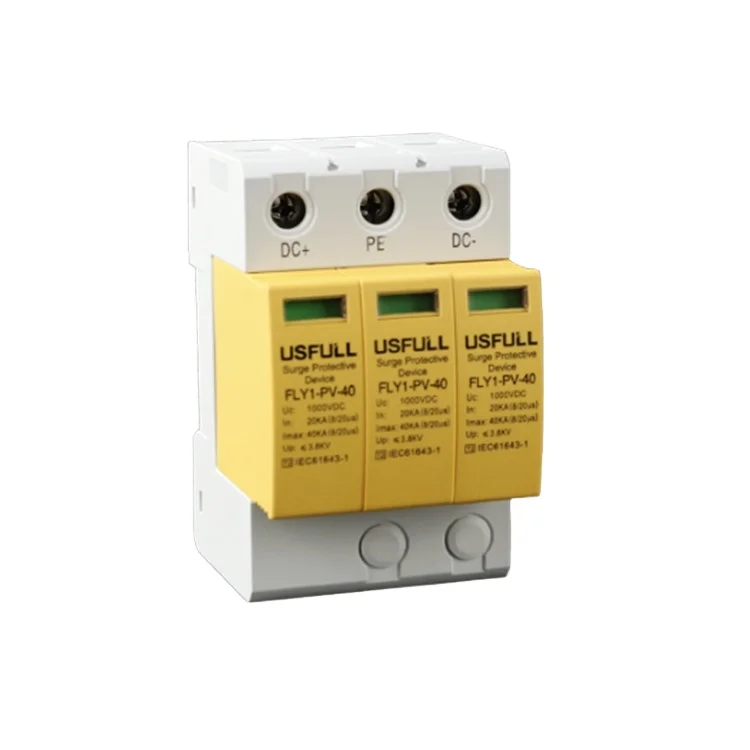 CE 2P 20KA 500V 1000V уличное устройство защиты от перенапряжения pv солнечная система