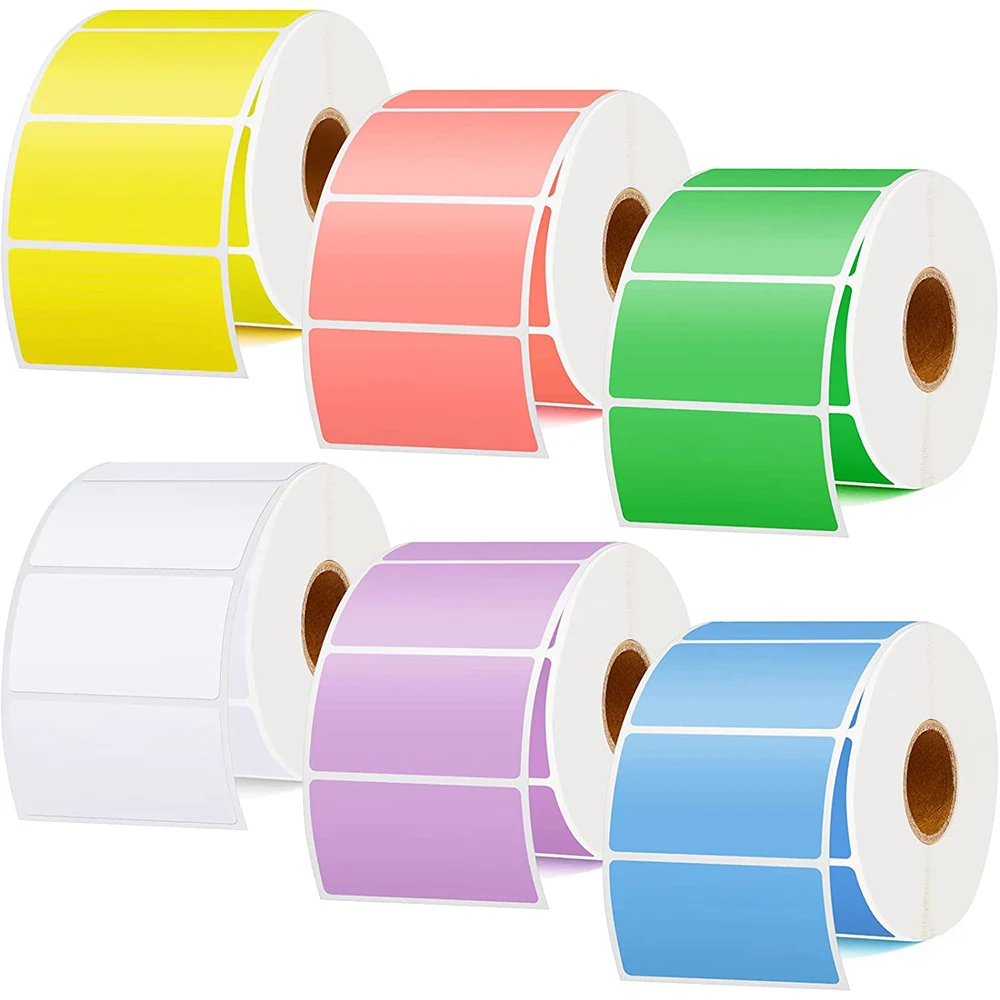 Thermal Mailing Address Paper Label Rolls Printer 100mmx120mm Shipping  Labels  Color Self-Adhesive Sticker