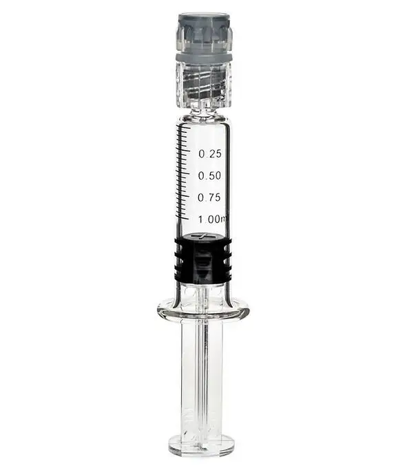 ORIENTMED 10ml Luer Lock Glass Syringe with Custom Metal Plunger Medical Consumables
