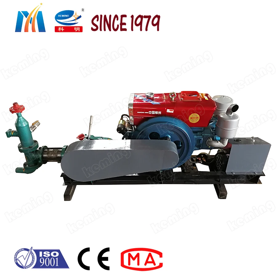 KBW Electric single cylinder pumps Piston Mud Pump for slurry grouting and drilling with gauge