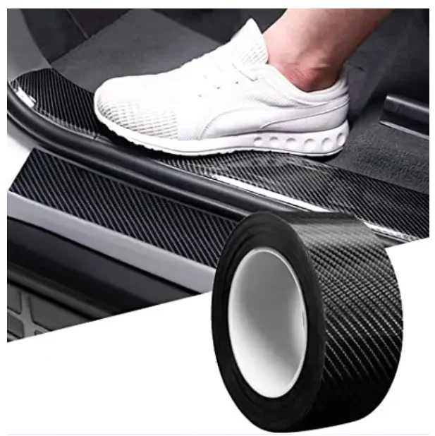 Wholesale Air Bubble Free 5d Black Carbon Fiber High Glossy Auto Windows Door Covering Wrap Vinyl Sticker