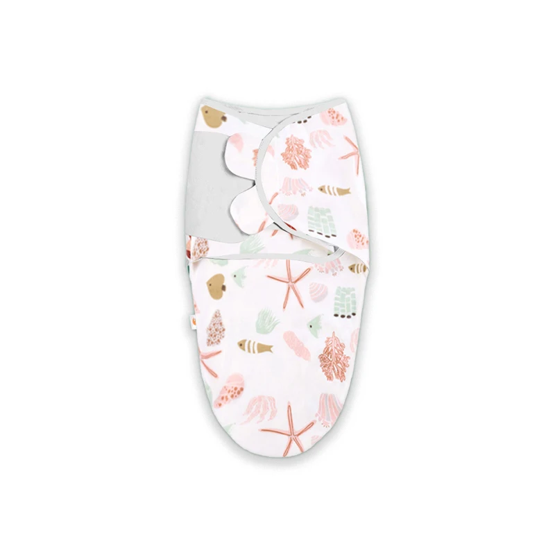 Custom Cotton Unisex Newborn Baby Wearable Swaddle Blanket Wrap Baby Sleep Sack Sleeping Bag