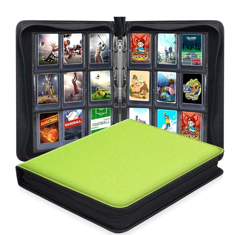 Custom PU Leather Trading Card Binder Suitable for Yugioh MTC TCG Game Card Sports Card