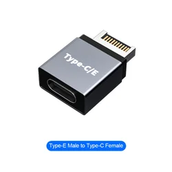 USB 3.1 Front Panel Header Type E to USB C Type C Expansion Cable Adapter Connector for Desktop Computer Motherboard Plug