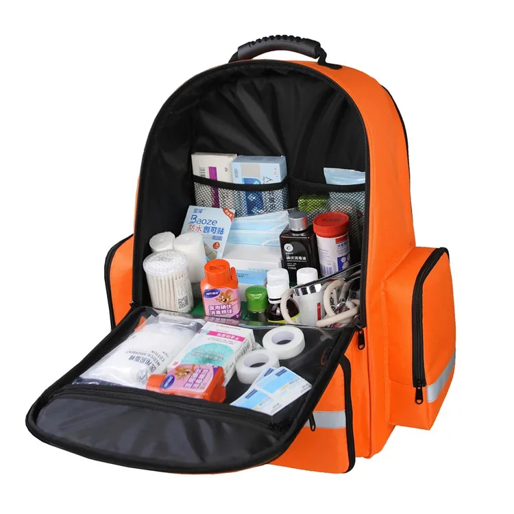 Outdoor large capacity  oxford shoulder bag first aid portable bag medical emergency backpack