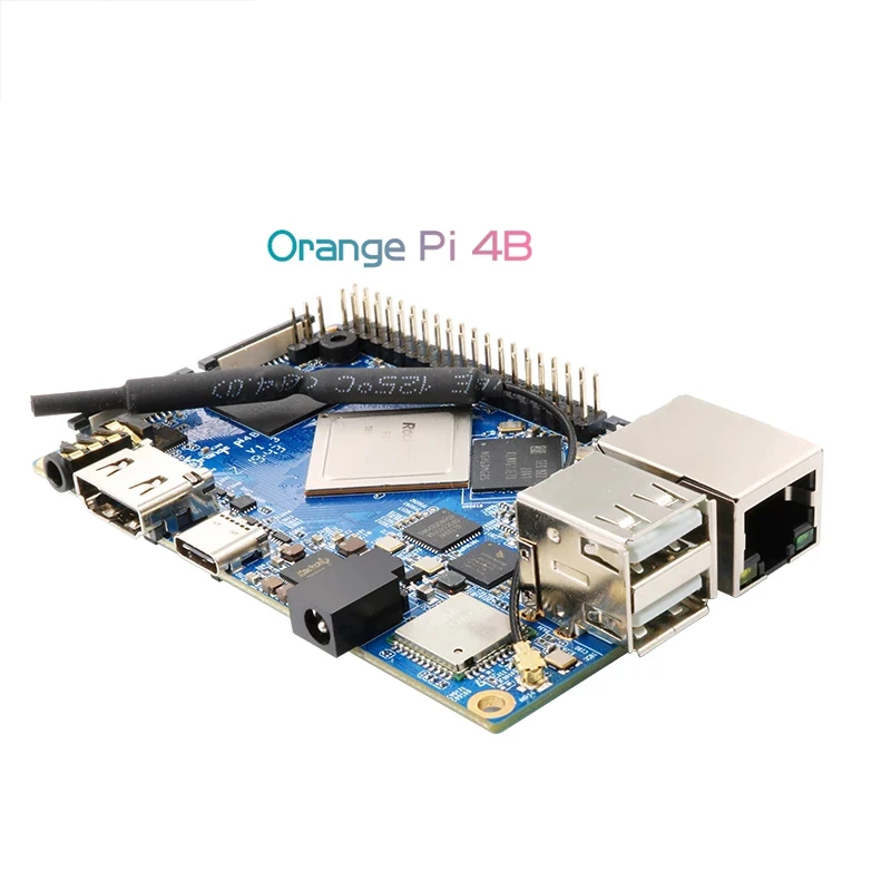 Original Orange Pi 4B Rockchip RK3399 16GB EMMC NPU SPR2801S Open-Source Board Support Android 8.1/Ubuntu 16.04/18.04/Debian