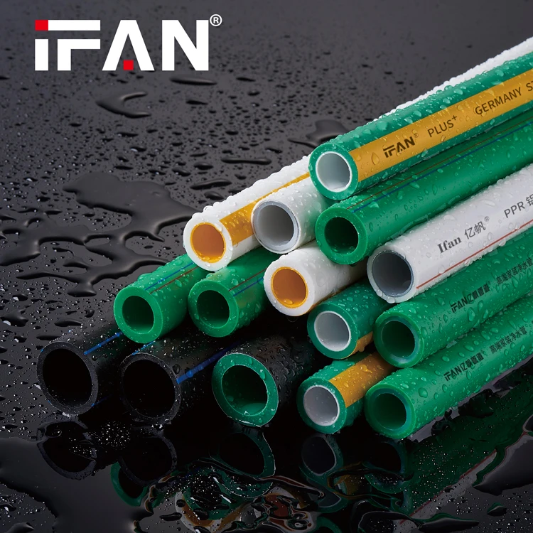 IFAN Manufacturers PPR Tube Hot And Cold Water PPR Plumbing Pipes 20-110MM Green PPR Pipe