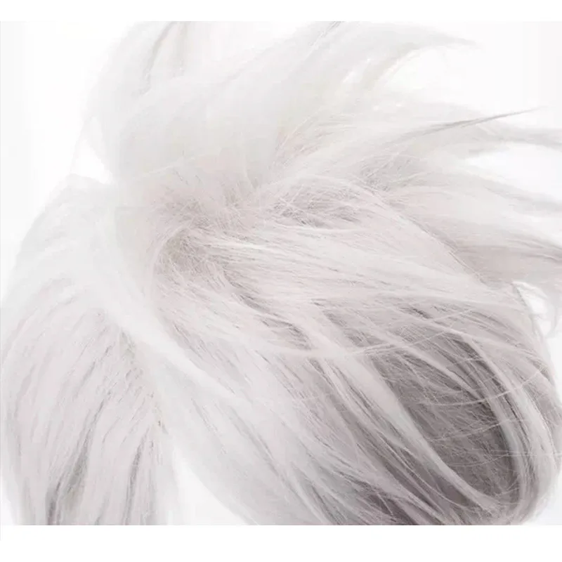  Парик для костюма из аниме Наруто серебристый перевернутый парик комплект головы