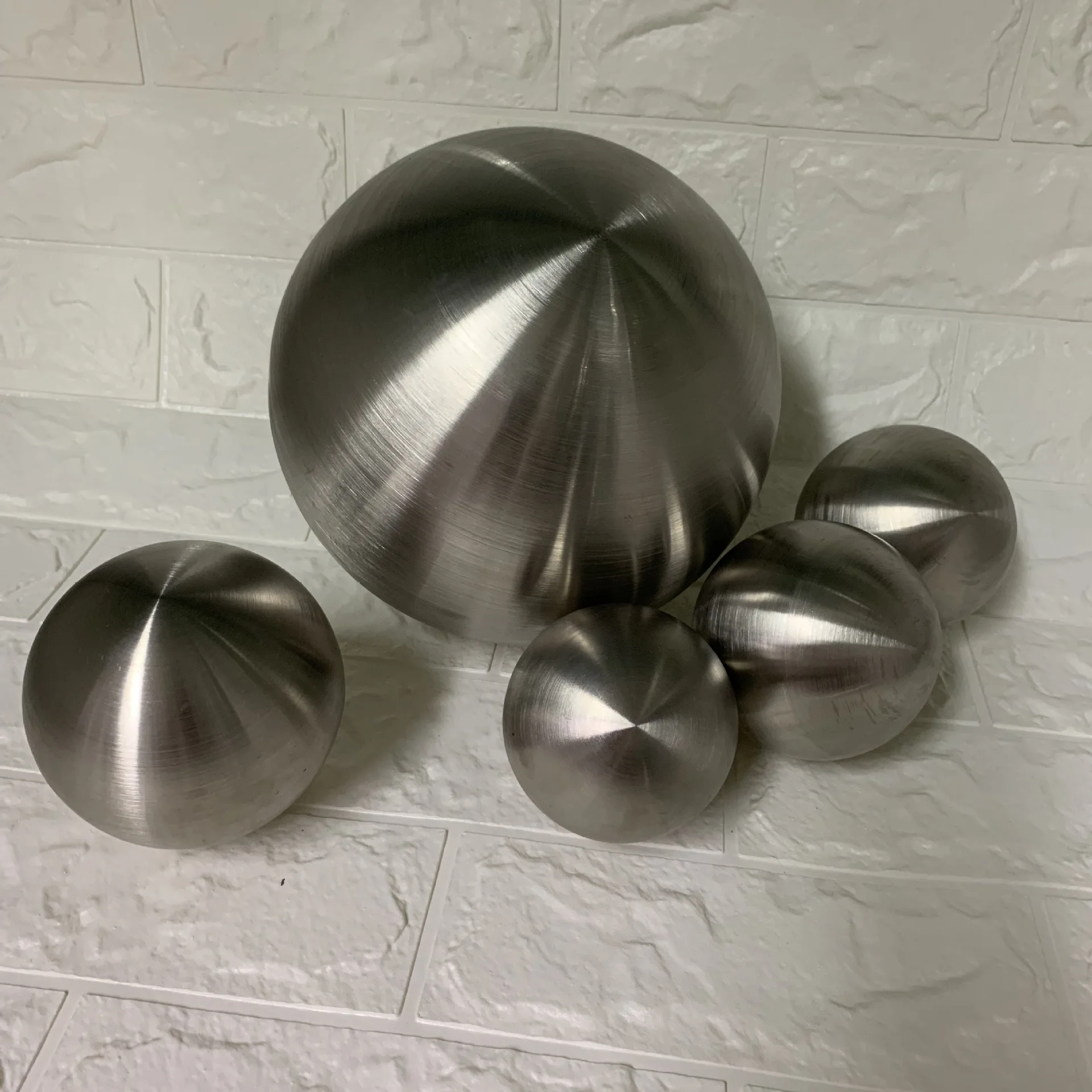 AISI 304 316 316L brushed polished surface hollow stainless steel sphere 250mm 10 inch