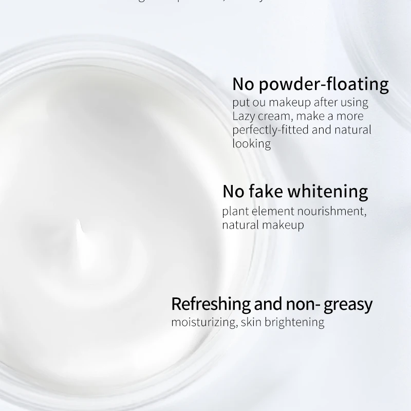 Smooths wrinkles face whitening lazy cream gluta brighten lazy cream long term makeup gluta whitening lazy cream