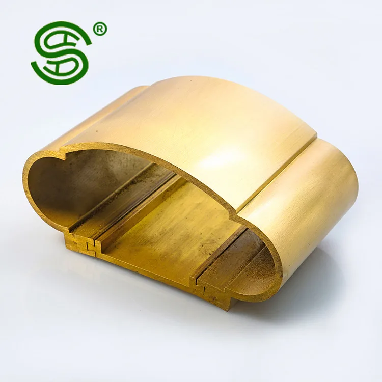 China manufacturer Custom shape home decorative copper brass material stair handrail