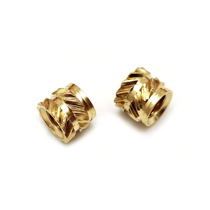 M2 M2.5 M3 M4 M5 M6 Female Thread Metric Knurled Nuts Brass Heat Set Insert for Plastic and 3D Printing Components