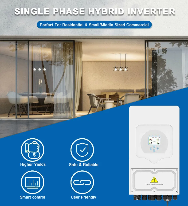 Eu Home Ip 65 Mppt 5Kv 6 Kv Hybrid Pv Solar Inverter 5K 6Kw 48V Deye 2024 Low Frequency China Trade For Home Sale