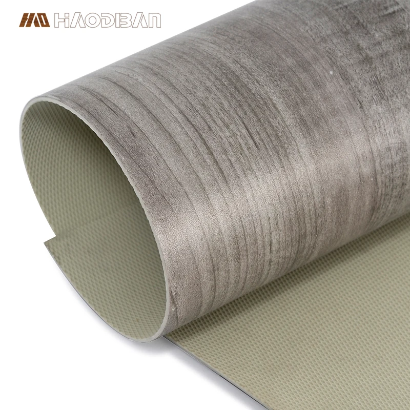 Nonslip Waterproof PVC Sticker Plastic Wood Grain Commercial Flooring Roll Vinyl Floor For Library Store