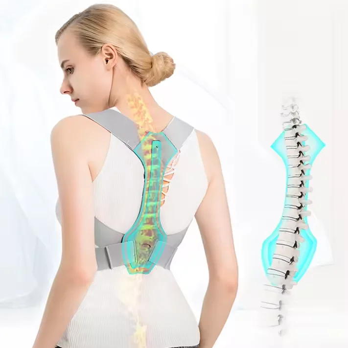 CONRIDA Neoprene Adjustable Back Shoulder Posture Corrector Belt Corrector Posture Back Brace Posture Corrector for Men