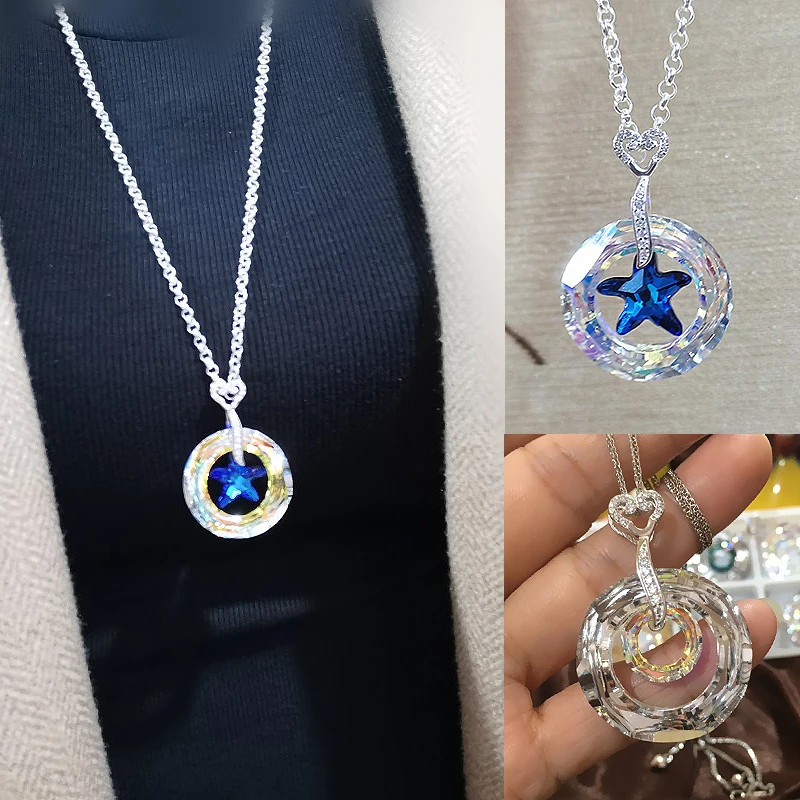 SZ 10mm 14mm 20mm 30mm Beads AB Color Glass Cosmic Ring Fancy Stone Colorful Hoops Glass Crystal Pendant For Jewelry Making