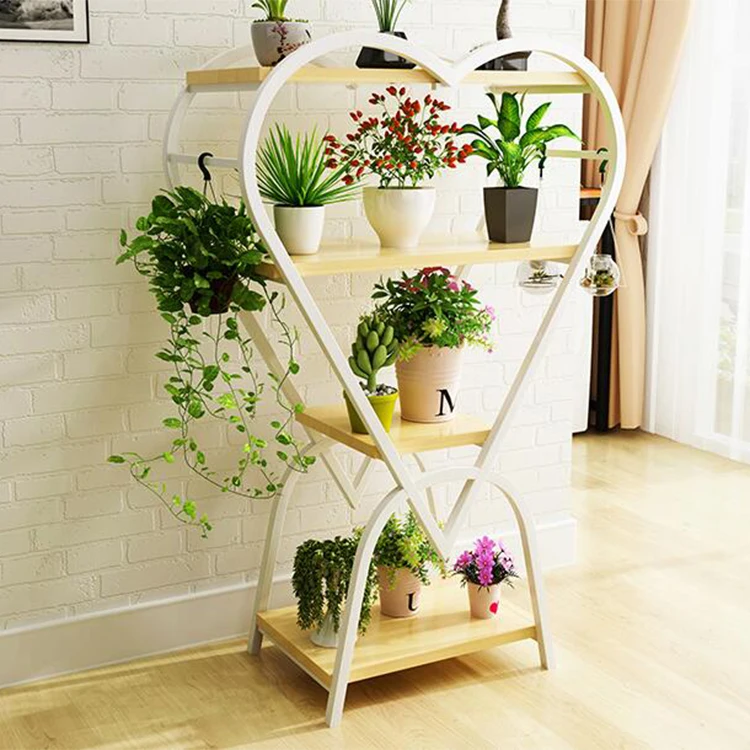 Новый дизайн Цветочная стойка для гостиной многослойная декоративная рамка в форме сердца