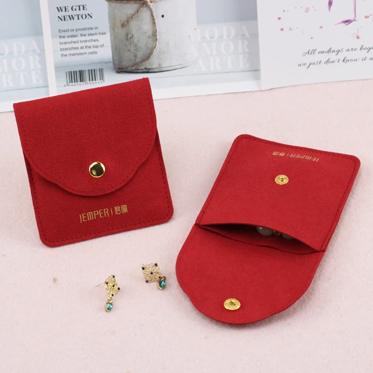 2023 модный упаковочный мешочек для ювелирных изделий на заказ, замшевый мешочек для ювелирных изделий с внутренним слоем для сережек