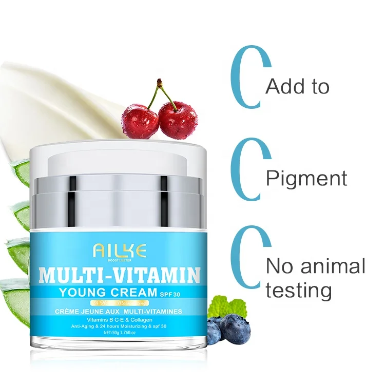 Ailke Customized In 7 Days Instant Fast Day And Night Vitamin C Whitening Face Cream For Dark Skin