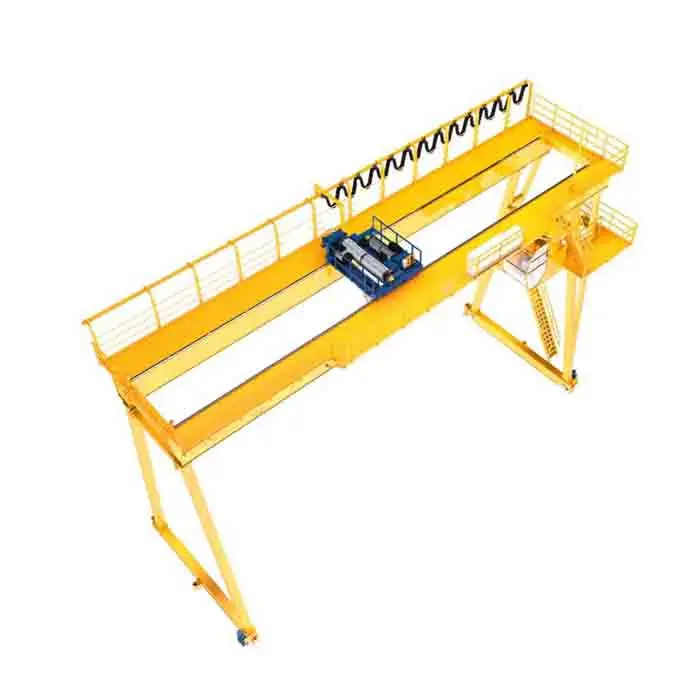 ce certificate double girder european standard gantry crane 20 ton 30 ton 40 ton with low headroom electric hoist lifting