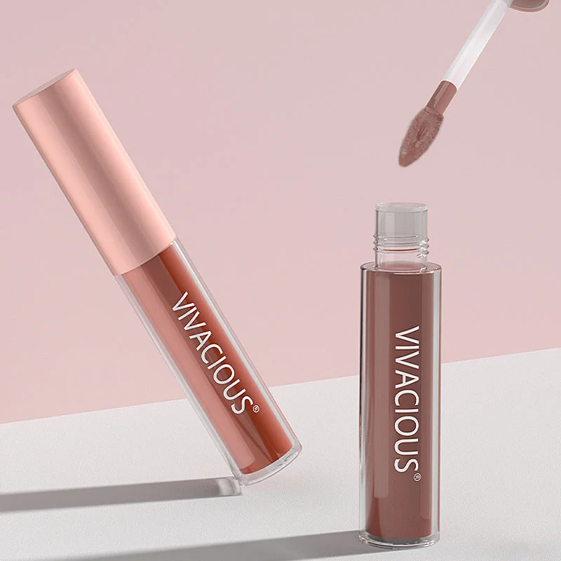 Nude color Wholesale Waterproof Glossy Lipgloss High Quality Vegan long lasting non stick Lip Gloss