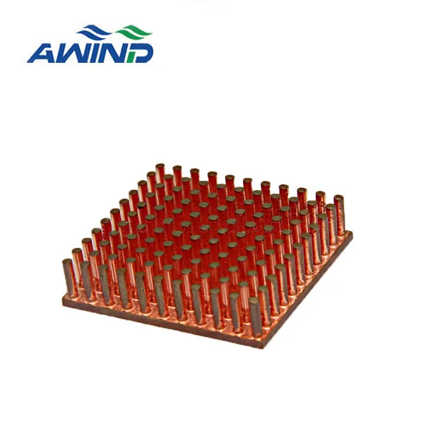 Copper forging copper pipe pin fin round heatsink for Radio power led heat sink