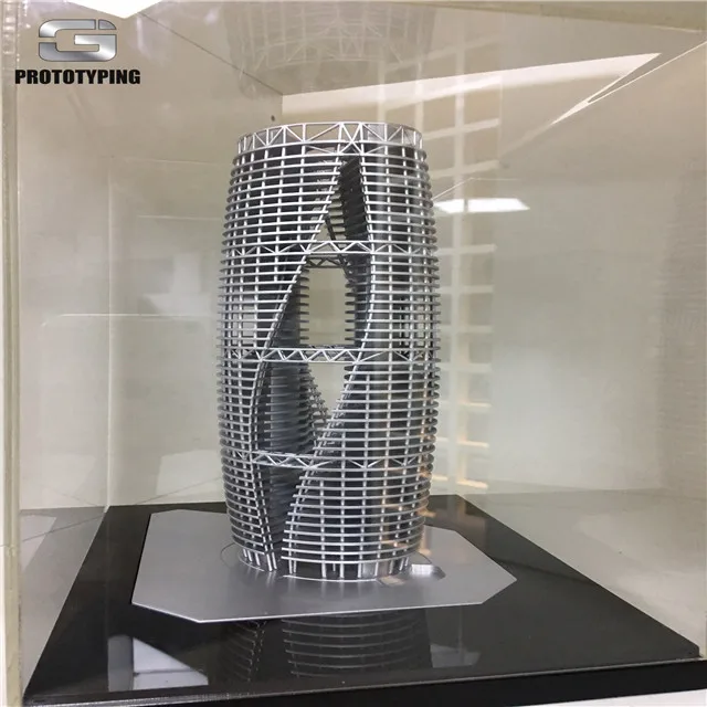 professional rapid prototype big  scale abs plastic metal aluminum build 3d printing block building model design by zaha Hadid