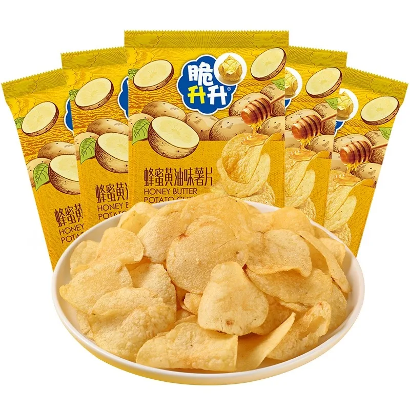 Wholesale potato chips 60g Chinese food exotic snacks 3 flavors crispbread potato chips