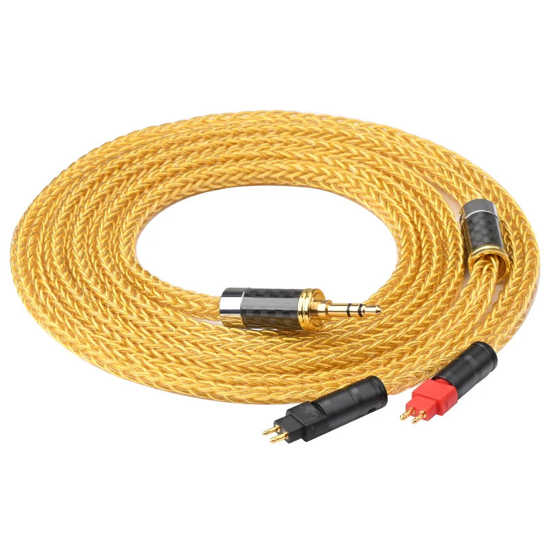 ATAUDIO HIFI  Balanced OCC Gold Plated Earphone Cable For Sennheiser HD580 HD600 HD650 HDxxx HD660S HD58x HD6xx