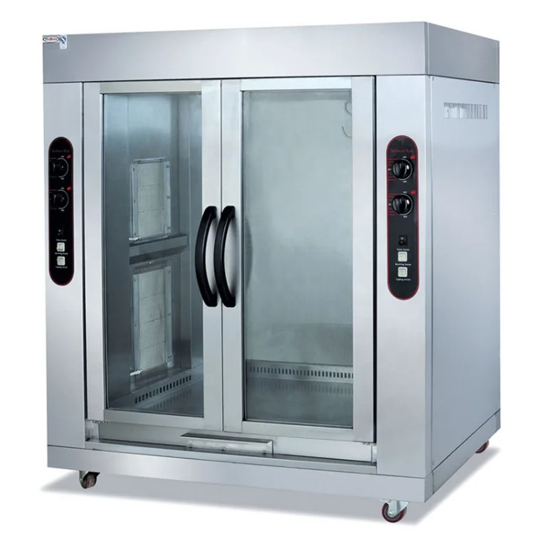 Обжига овечьей коммерческий 2 двухдверный инструментальный стол вертикальный газовая жаровня гриль-бар весь полный ягненка печь для выпечки кухонного оборудования