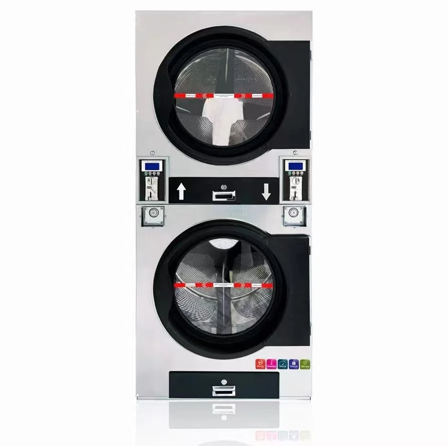 Coin laundry machine price, Coin or card operated stack washer dryer