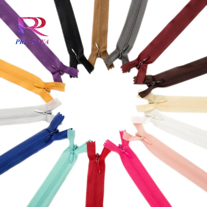Wholesale Invisible Zipper Lace Multi Color 25  Cm Long Clothing Zipper