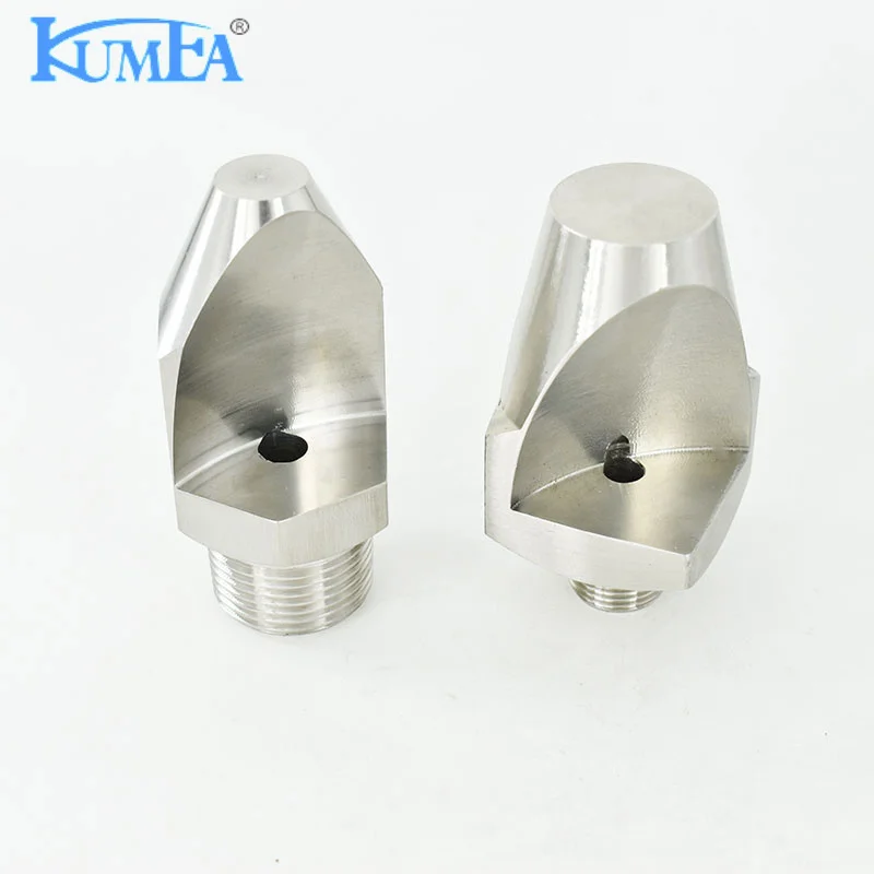 KUMEA Large size Stainless steel Water Washing Narrow Angle Spoon Deflector Jet Flat Fan Spray Nozzle