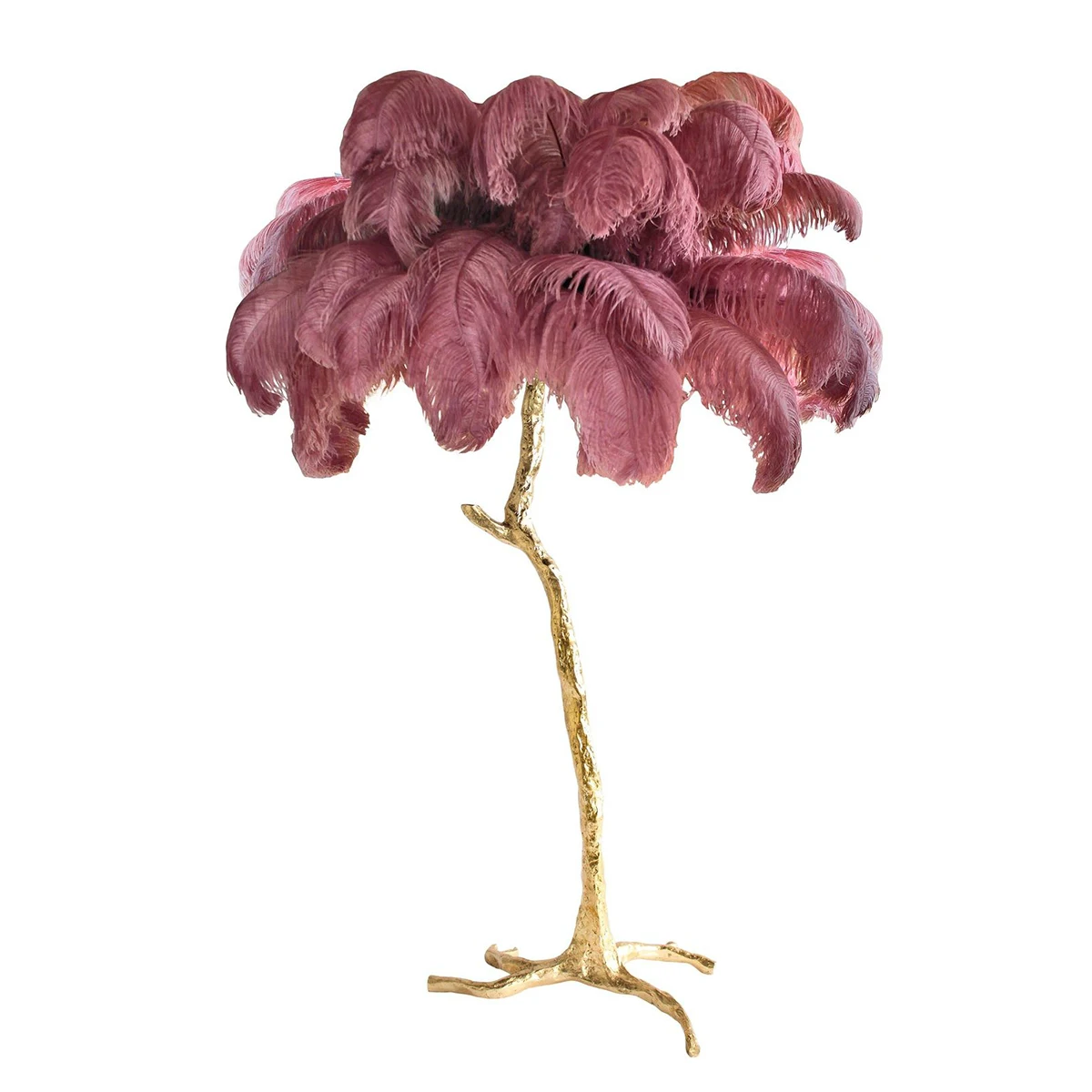 
Modern Blue Nordic Ostrich Feather Led Floor Lamp Living Room Stand Light Bedroom Interior Decor Lighting Resin Floor Stand Lamp 