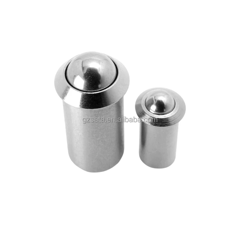 Customized Steel & Stainless Steel Press Fit Ball Nose Spring Plungers