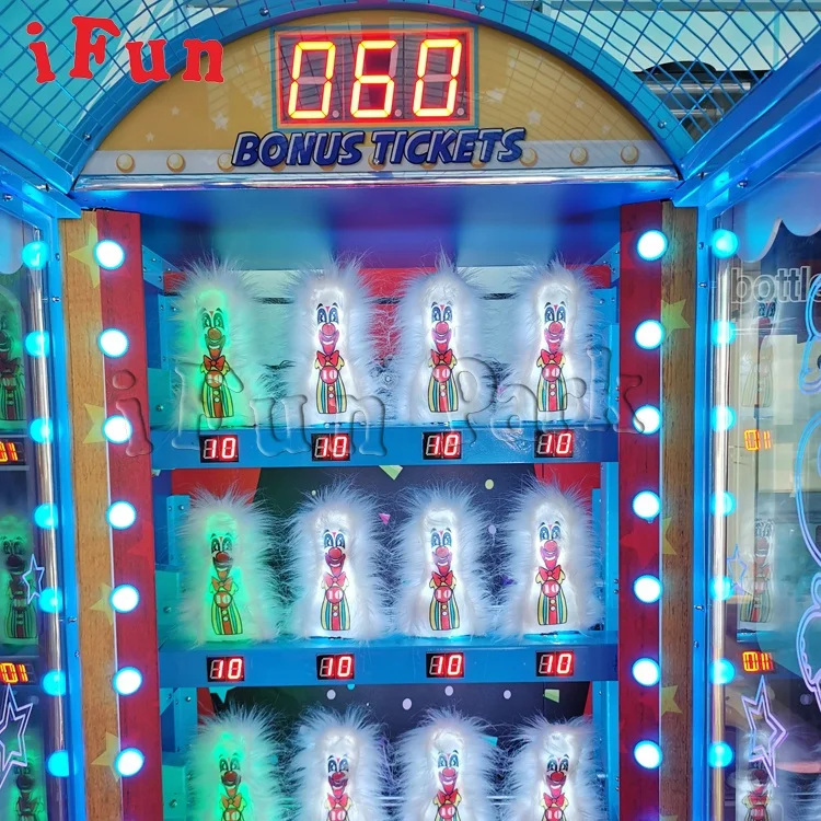 Ifun New Coin Operated Arcade Redemption Game Machine for Kids Children Funny Carnival Hit the Clowns Games