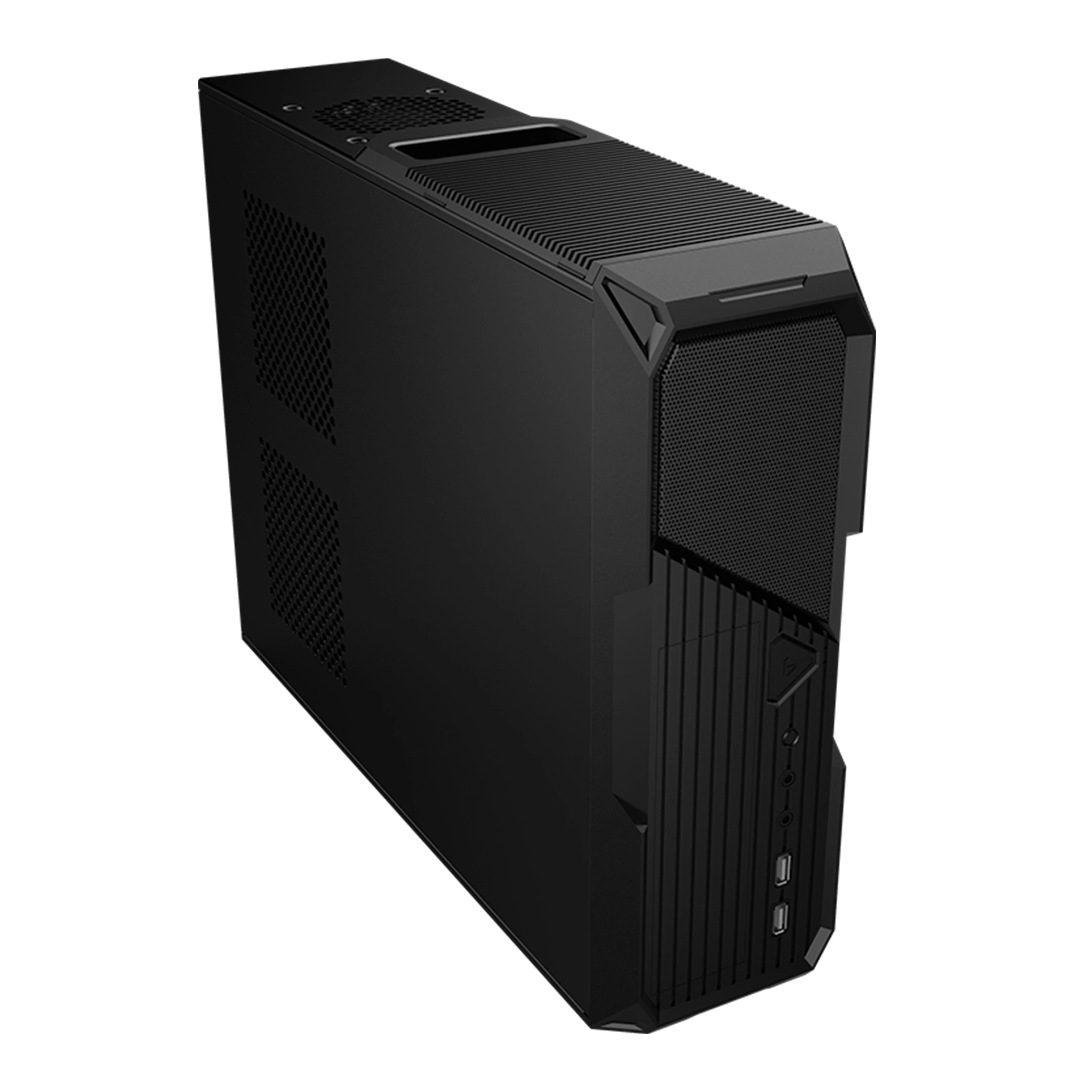 Оптовая продажа прочный металлический корпус atx mini itx тонкий для компьютера с ручкой и открытой рамкой