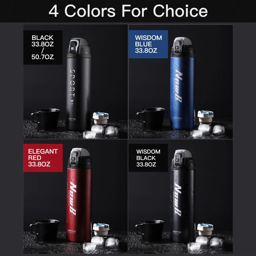 Wholesale Amazon Hot Sale Customized Stock Lot Eco High Quality Insulated Fitness Sports Vacuum Water Bottle Botella De Agua