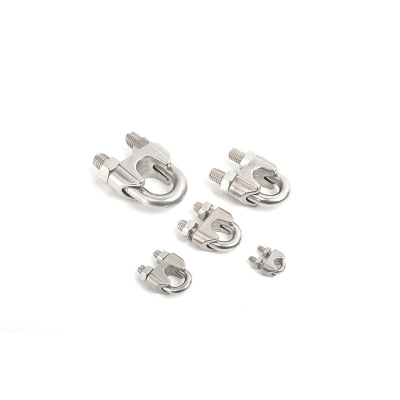 304 Stainless Steel Wire Rope Clip Clamp for Hardware item for Wire and Cable