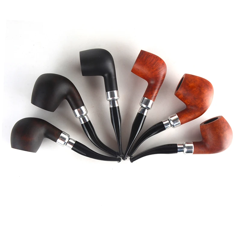 tobacco smoking Briar pipe smooth finished 9mm filter Olive series pipe shape #ALW special offer
