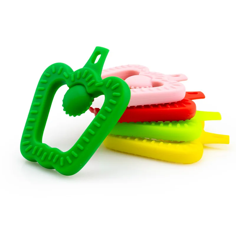 Silicone Chili Gum Baby Grip Training Gum Sprout Soothing Bite Fun Anti Eating Infant Teething Toy