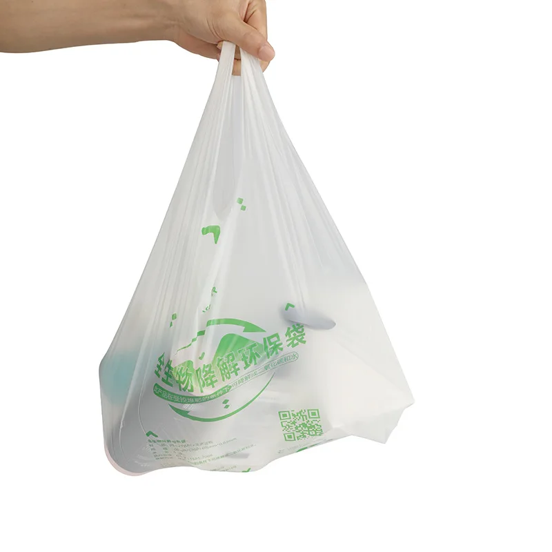 Custom Printed Eco Friendly Low Price Corn Starch Made Biodegradable Supermarket Non Plastic Carry Shopping Bags
